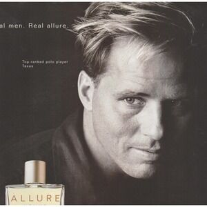Vintage 1999 Chanel Allure Homme Print Ad Men's Fragrance Cologne Fashion Polo